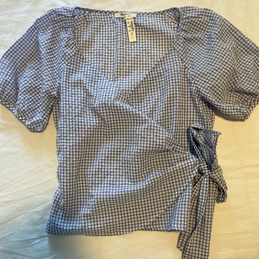 Madewell Gingham blouse